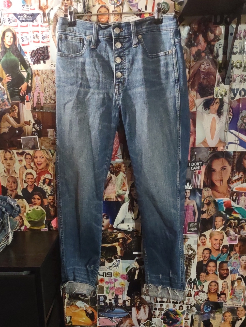 Madewell Women's Boyfriend Jeans in Faded Blue Wash